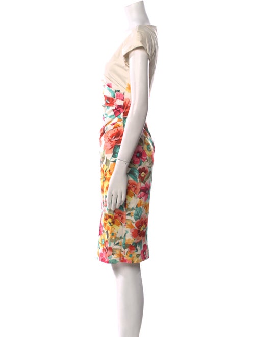 Weekend Max Mara Floral Print Knee-Length Dress