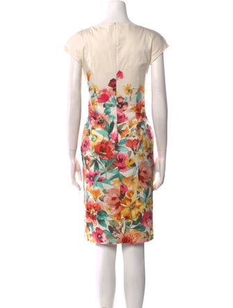 Weekend Max Mara Floral Print Knee-Length Dress