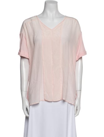 Weekend Max Mara V-Neck Short Sleeve Blouse