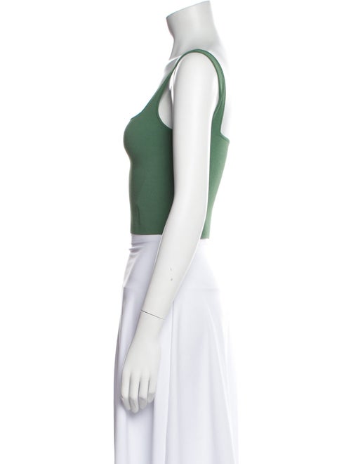 Weekend Max Mara Square Neckline Sleeveless Crop Top