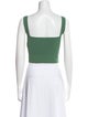Weekend Max Mara Square Neckline Sleeveless Crop Top