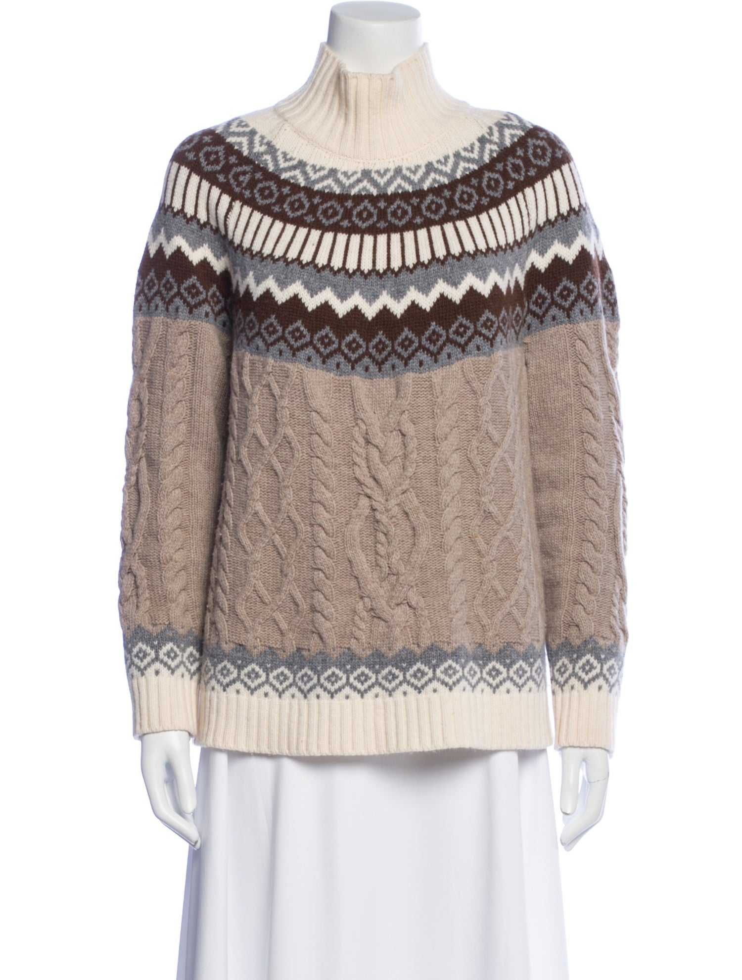 Weekend Max Mara Printed Turtleneck Sweater