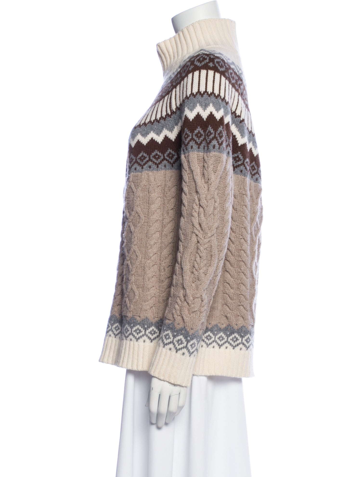 Weekend Max Mara Printed Turtleneck Sweater