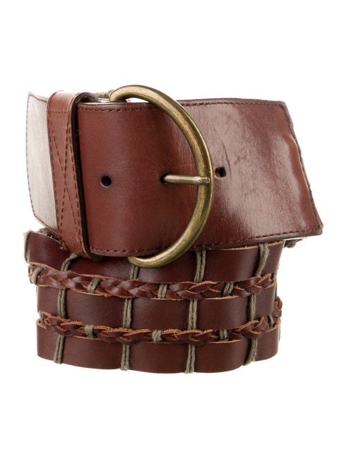 Weekend Max Mara Wide Leather Waist Belt