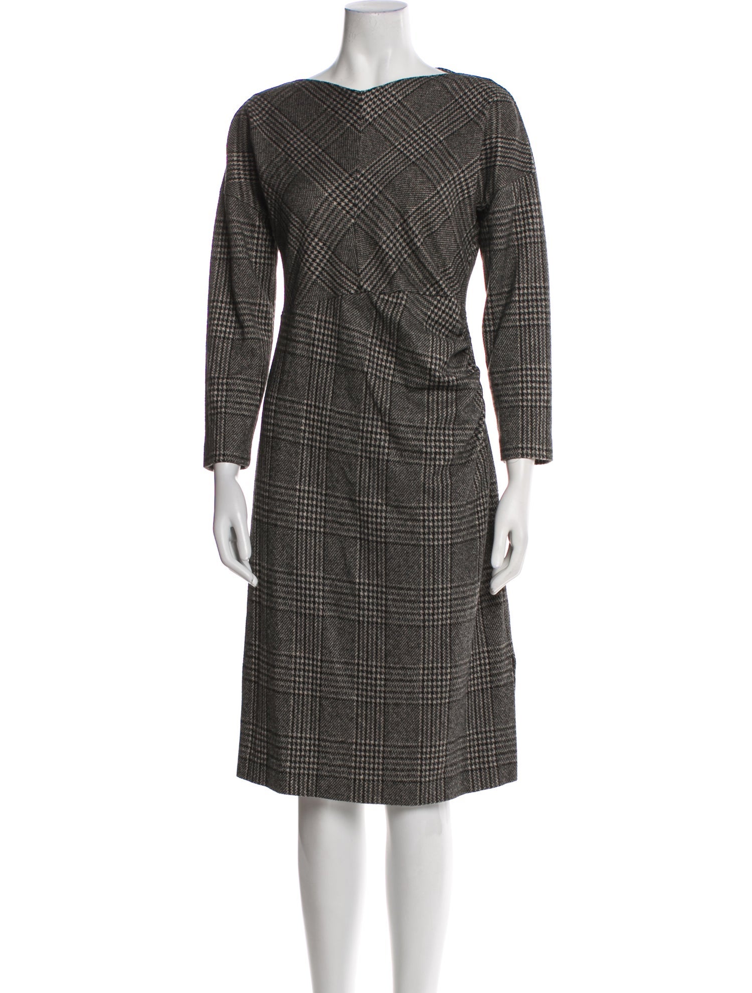 Weekend Max Mara Bateau Neckline Midi Length Dress