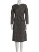 Weekend Max Mara Bateau Neckline Midi Length Dress