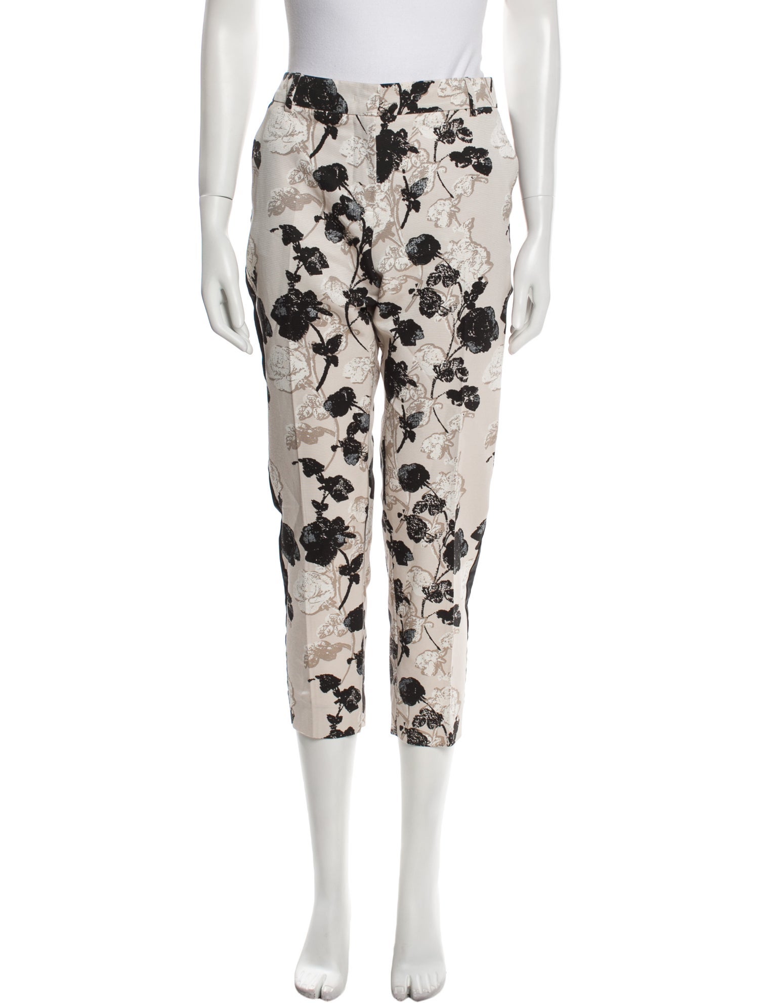 Weekend Max Mara Floral Print Skinny Leg Pants