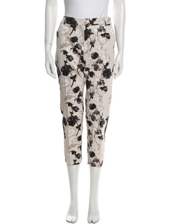 Weekend Max Mara Floral Print Skinny Leg Pants