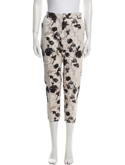 Weekend Max Mara Floral Print Skinny Leg Pants