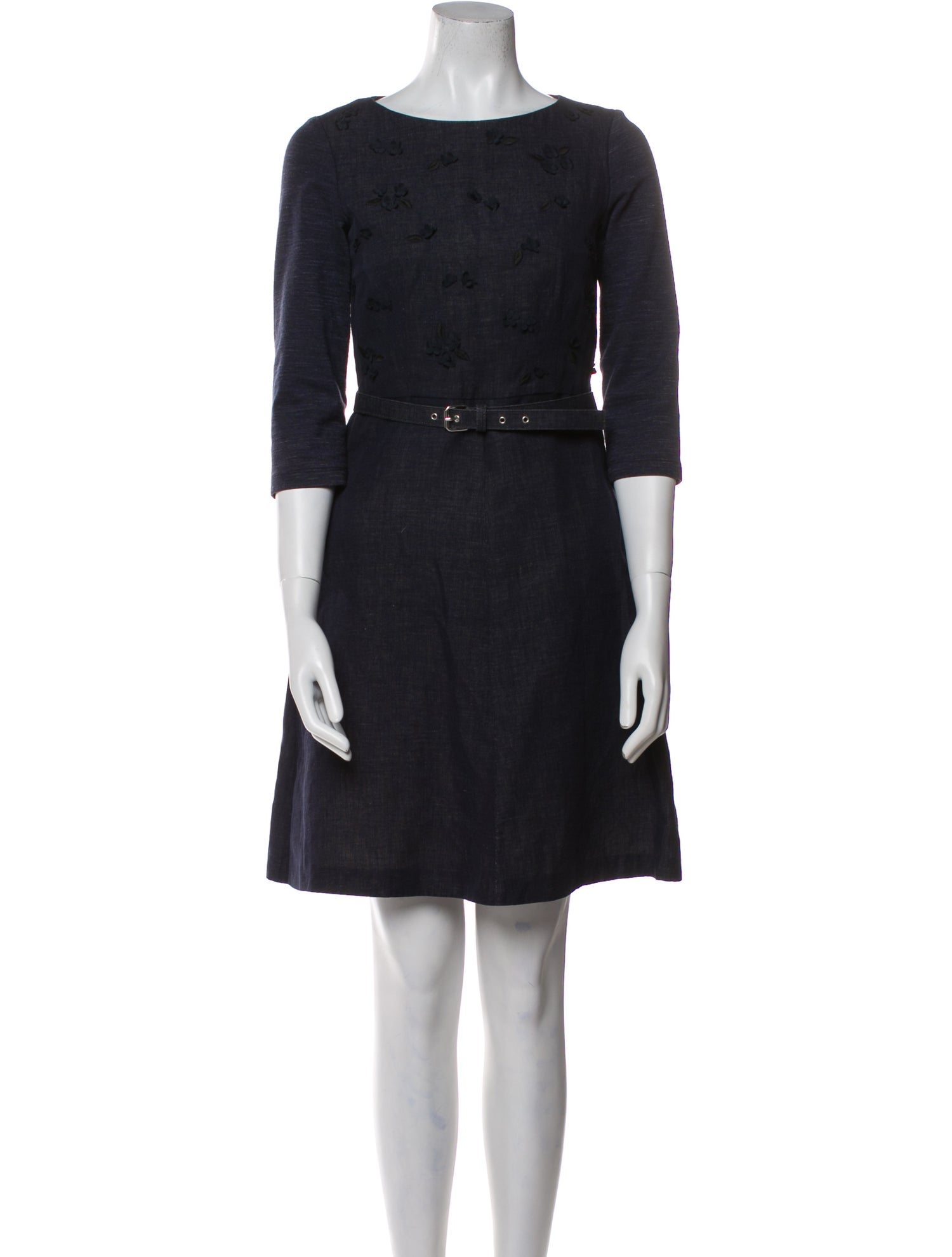 Weekend Max Mara Bateau Neckline Mini Dress