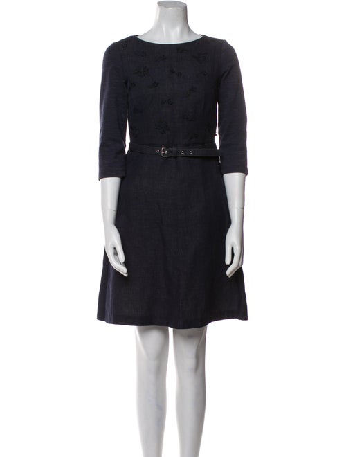 Weekend Max Mara Bateau Neckline Mini Dress