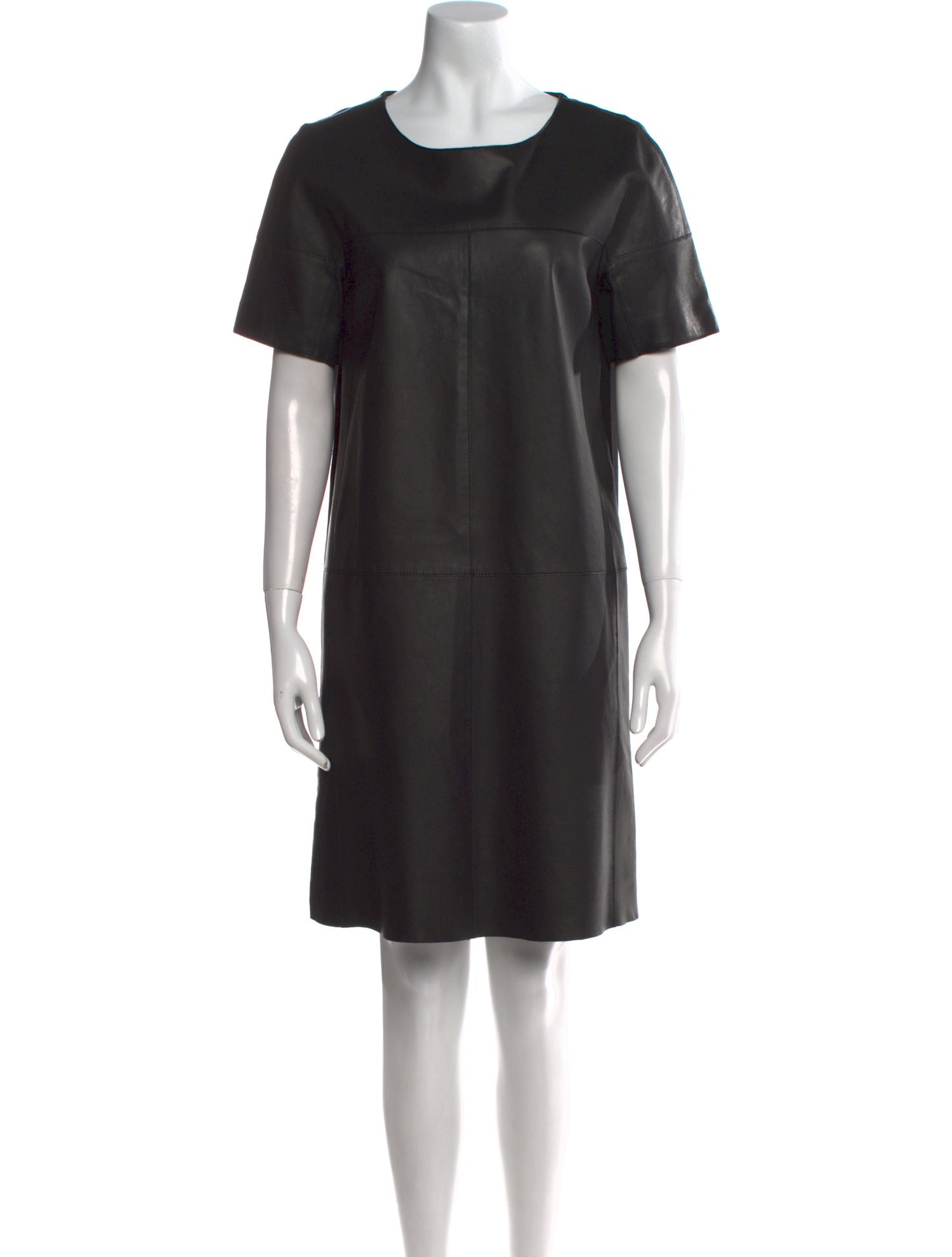 Weekend Max Mara Lamb Leather Knee-Length Dress