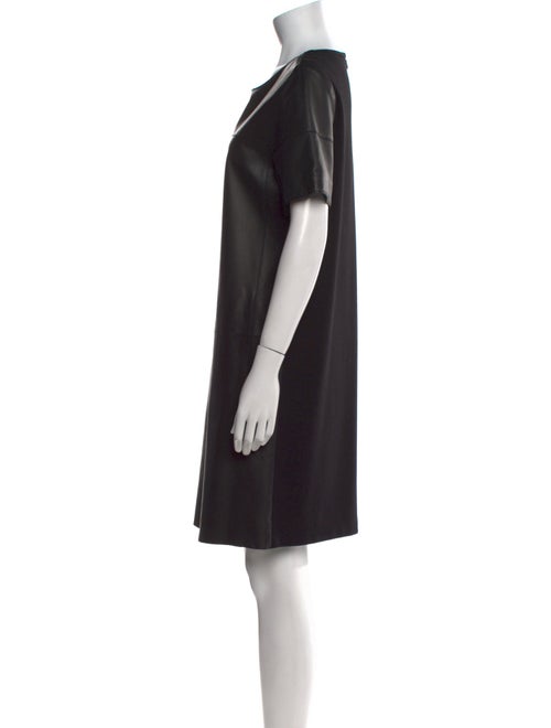Weekend Max Mara Lamb Leather Knee-Length Dress