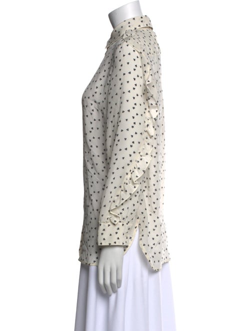 Weekend Max Mara Silk Printed Button-Up Top