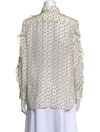 Weekend Max Mara Silk Printed Button-Up Top