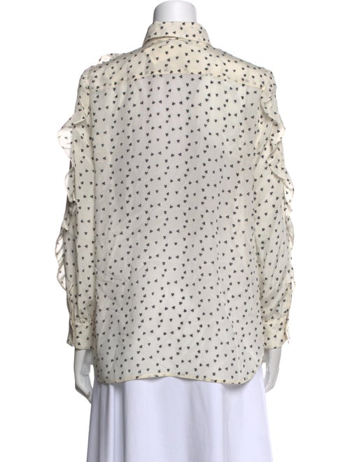 Weekend Max Mara Silk Printed Button-Up Top