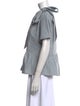 Weekend Max Mara Bateau Neckline Short Sleeve Blouse