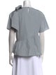 Weekend Max Mara Bateau Neckline Short Sleeve Blouse