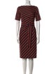 Weekend Max Mara Striped Knee-Length Dress