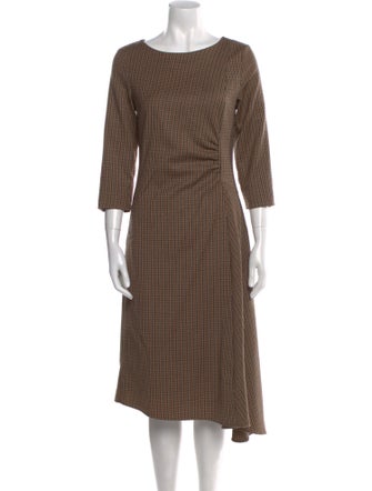 Weekend Max Mara Bateau Neckline Knee-Length Dress