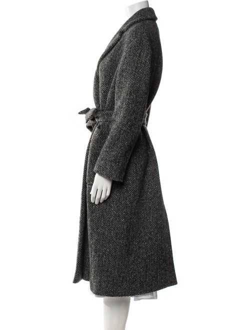 Weekend Max Mara Virgin Wool Striped Coat