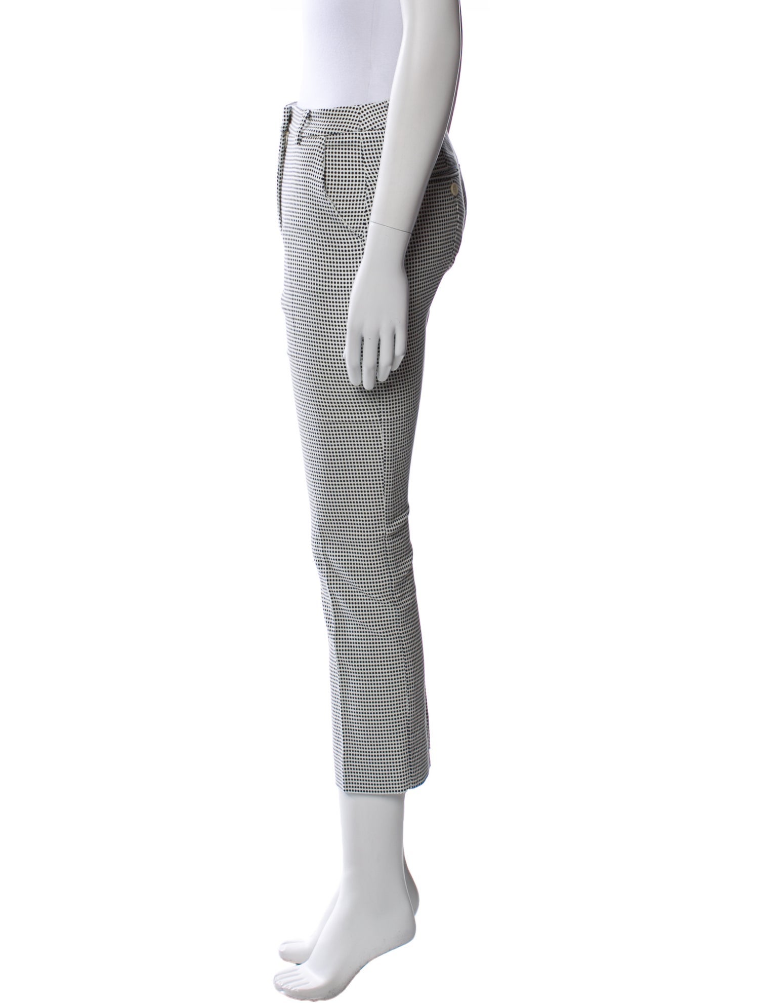 Weekend Max Mara Plaid Print Straight Leg Pants