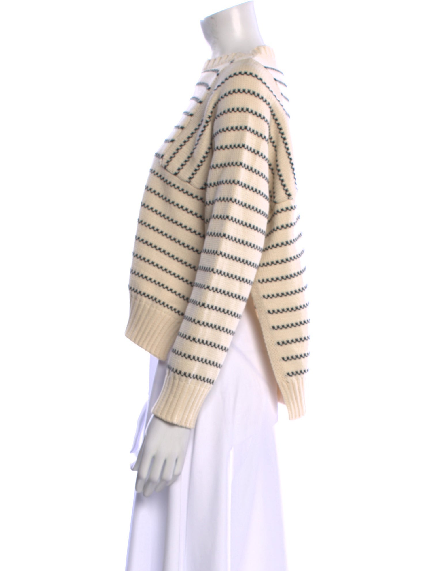 Weekend Max Mara Striped Bateau Neckline Sweater