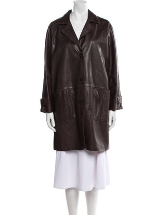 Weekend Max Mara Leather Coat
