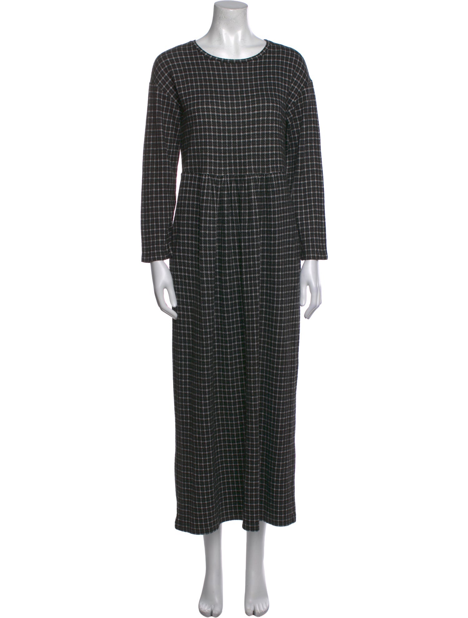 Weekend Max Mara Plaid Print Long Dress - Black Dresses, Clothing -  WMAMX56713 | The RealReal