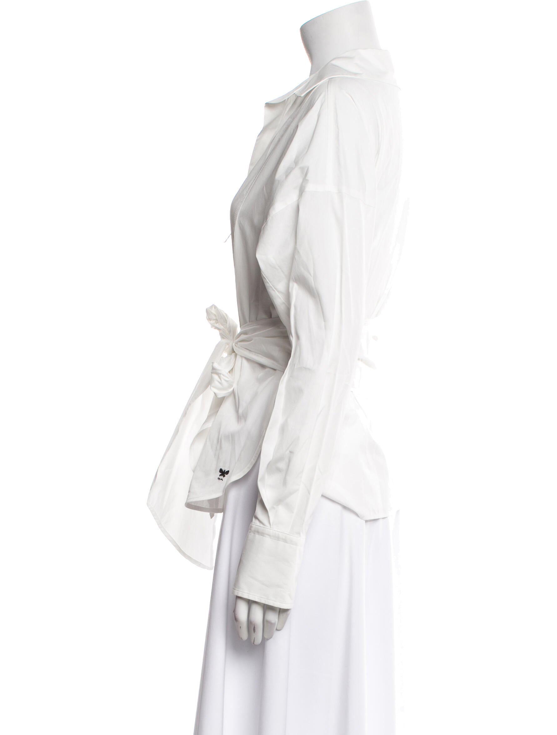 Weekend Max Mara V-Neck Long Sleeve Button-Up Top