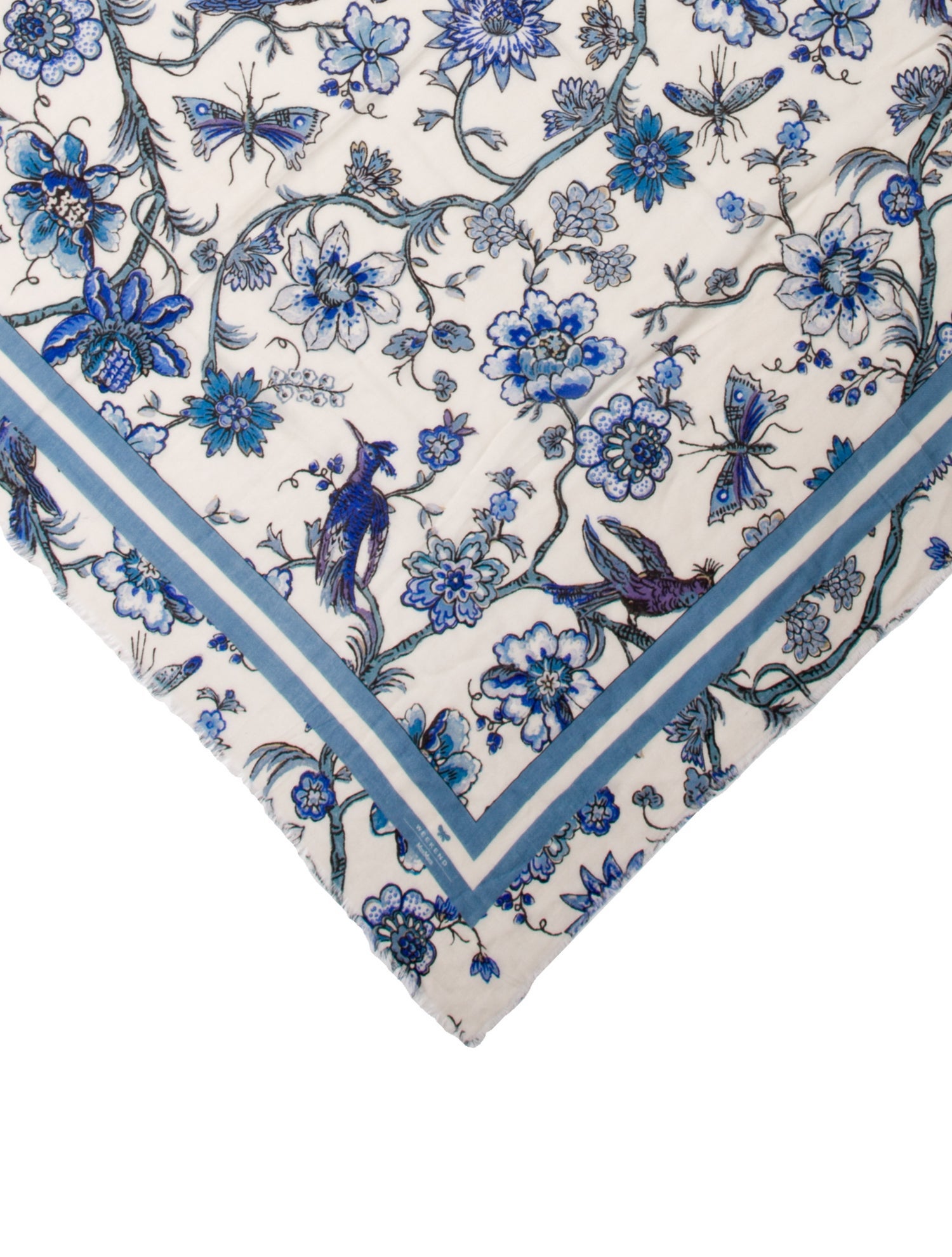 Weekend Max Mara Wool Floral Print Scarf