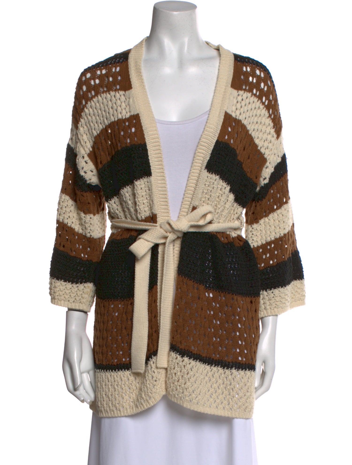 Weekend Max Mara Striped V-Neck Sweater