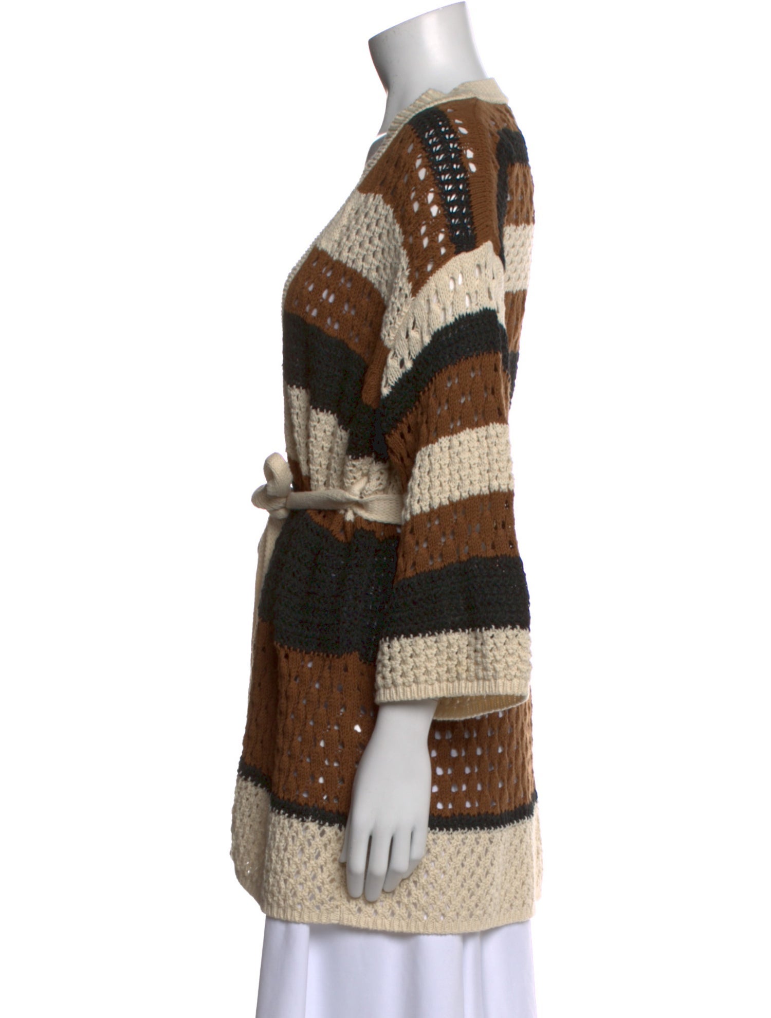 Weekend Max Mara Striped V-Neck Sweater
