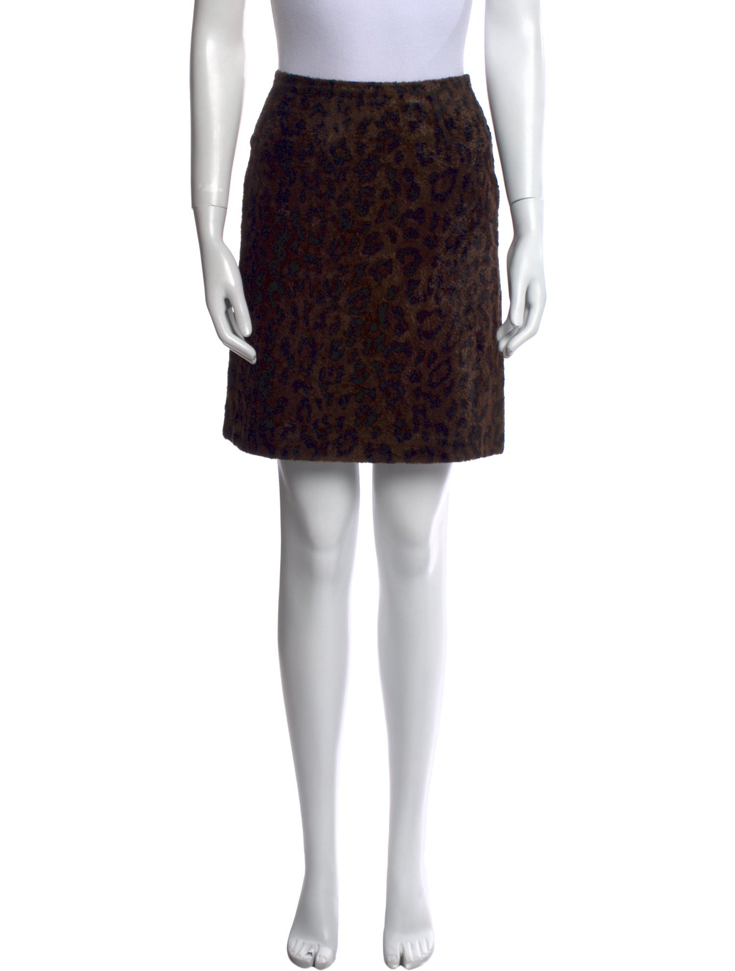 Weekend Max Mara Animal Print Mini Skirt
