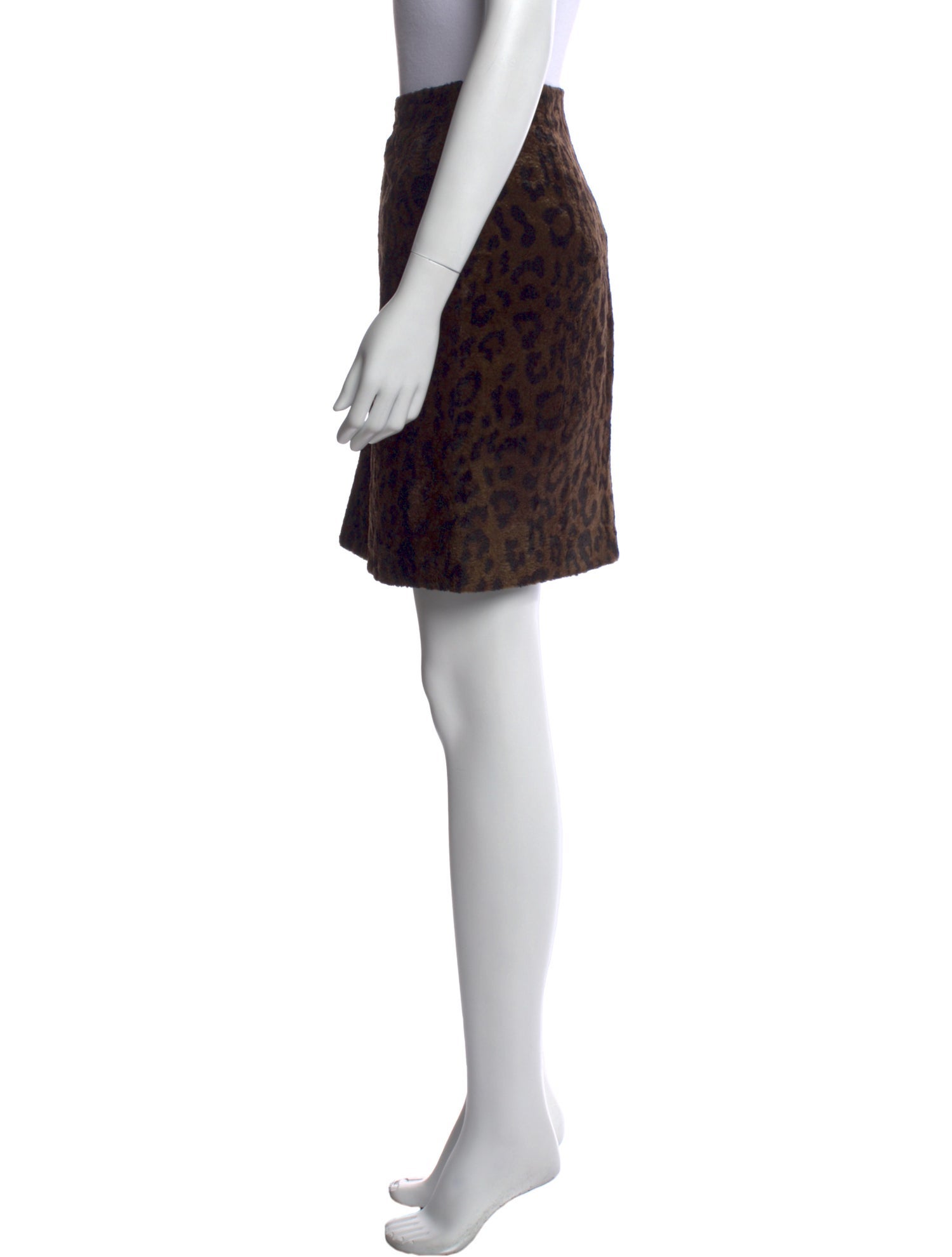 Weekend Max Mara Animal Print Mini Skirt