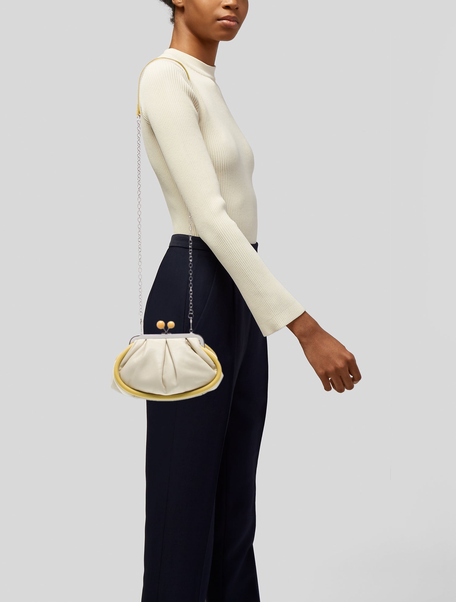 Weekend Max Mara Leather Evening Bag