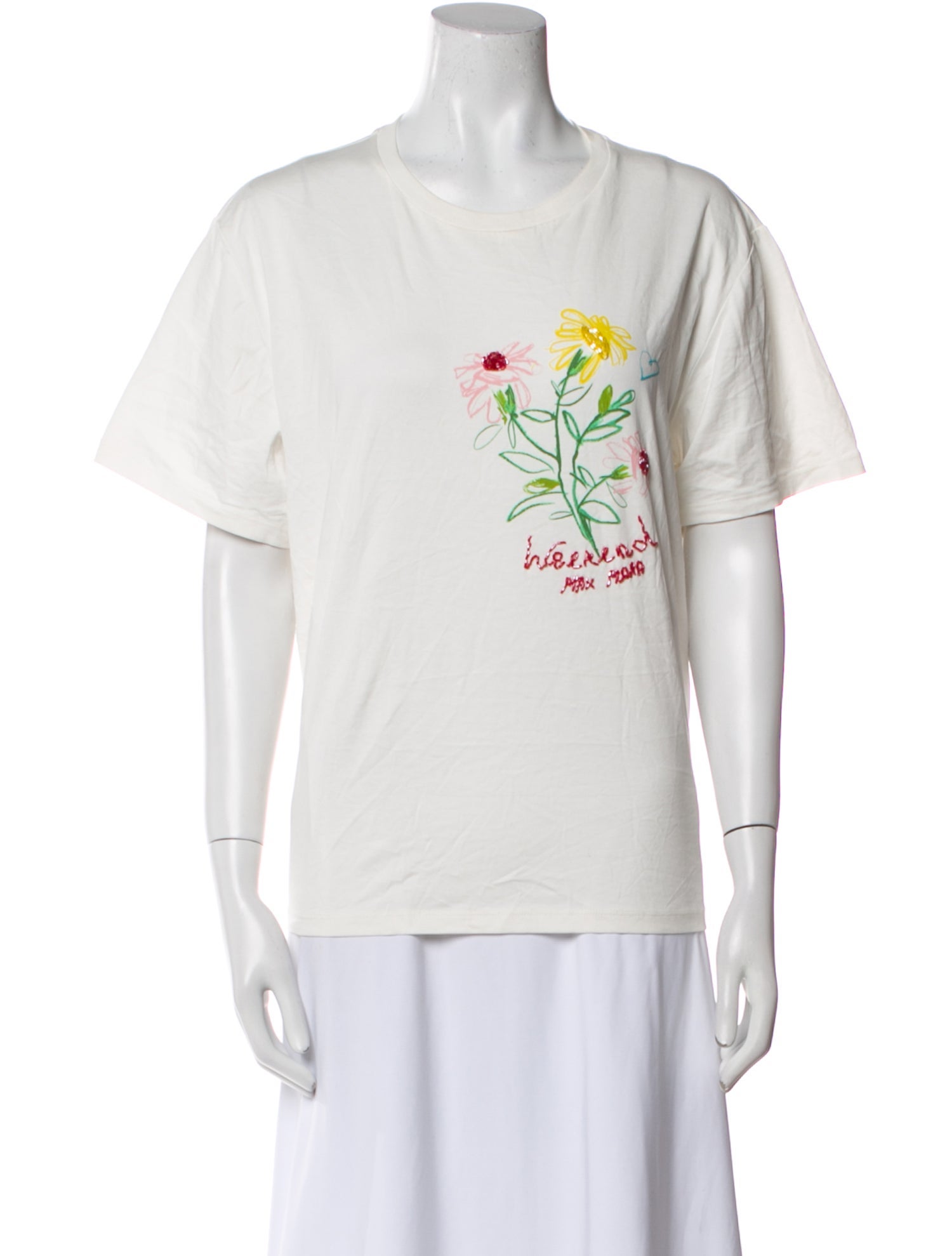 Weekend Max Mara Graphic Print Crew Neck T-Shirt
