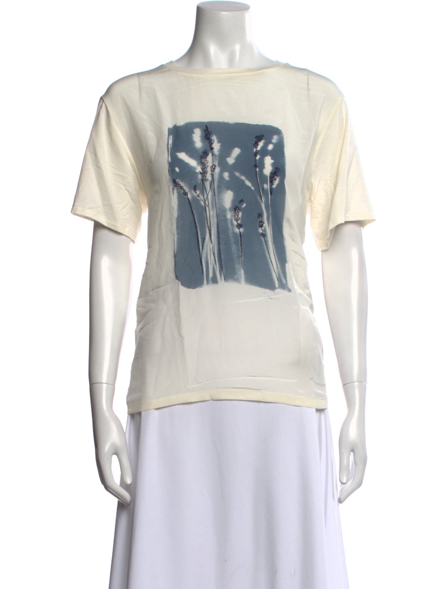 Weekend Max Mara Graphic Print Bateau Neckline T-Shirt
