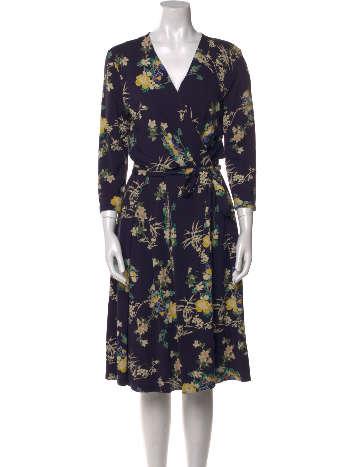 Weekend Max Mara Floral Print Knee-Length Dress