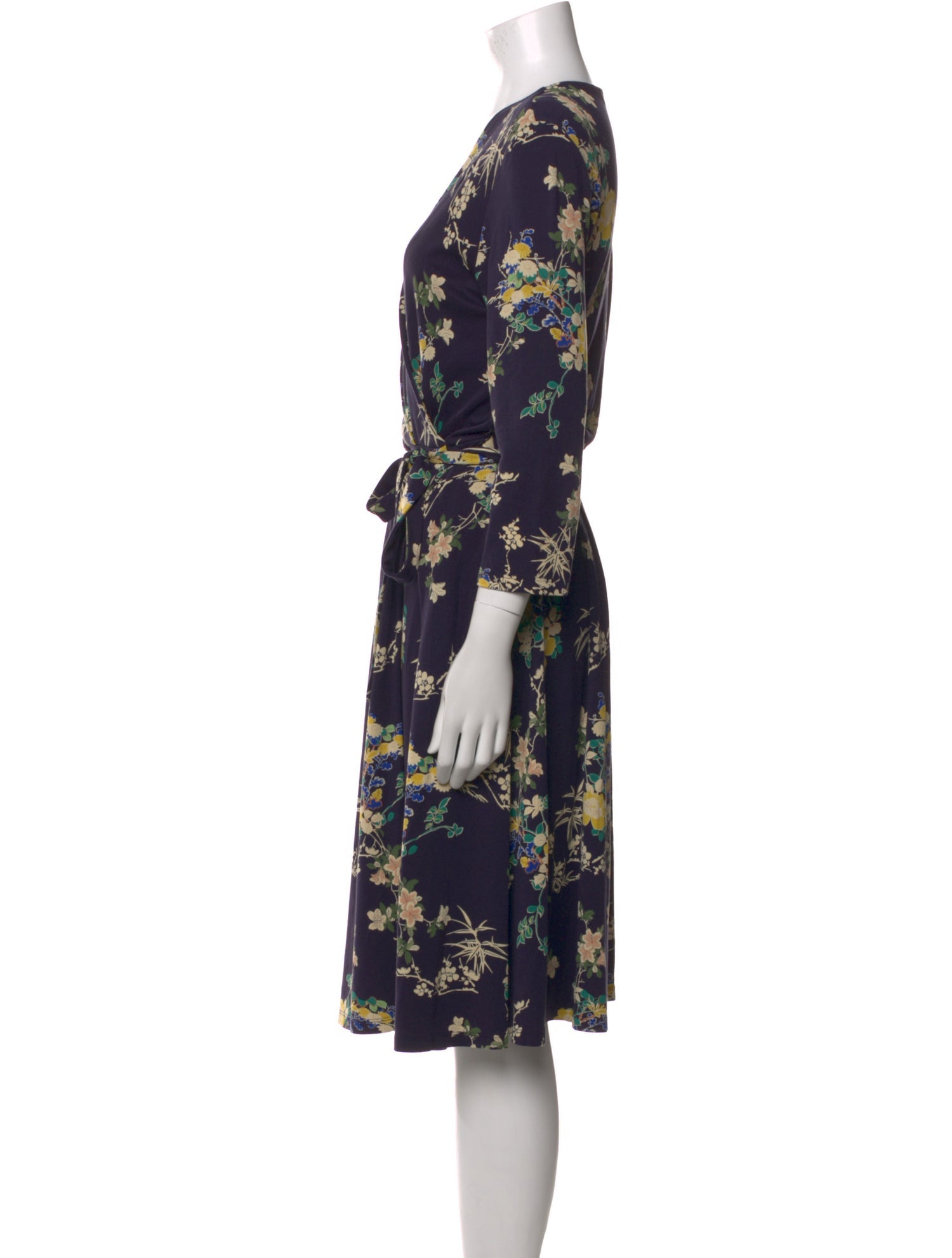 Weekend Max Mara Floral Print Knee-Length Dress