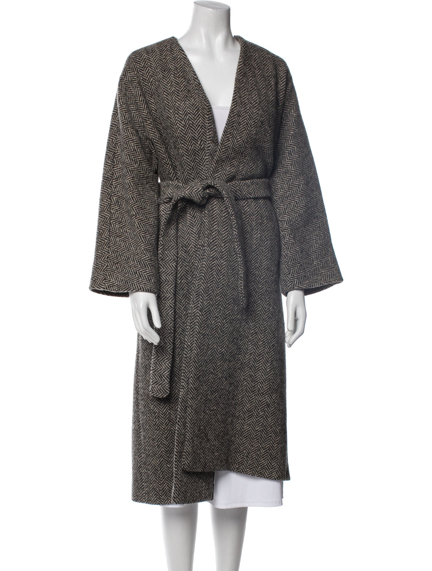Weekend Max Mara Virgin Wool Tweed Pattern Coat