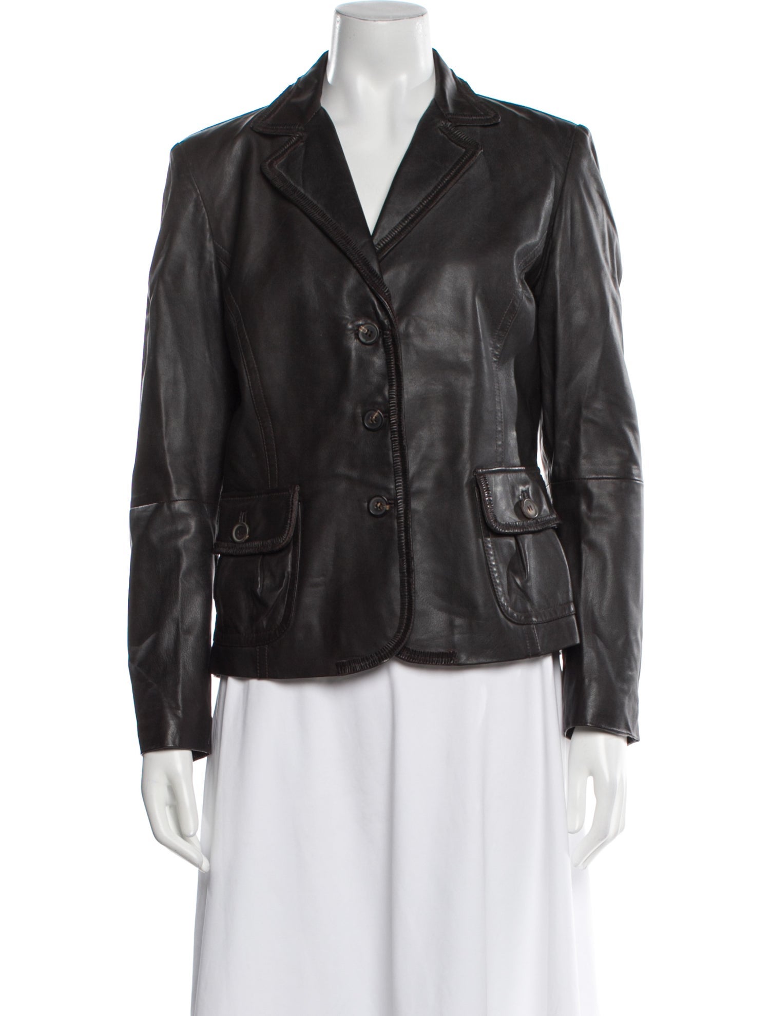 Weekend Max Mara Leather Blazer