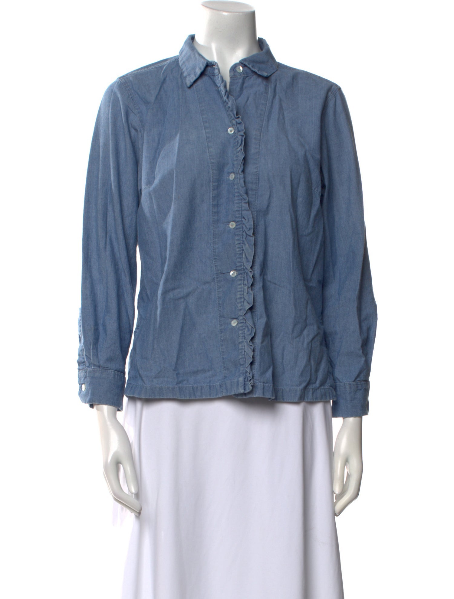 Weekend Max Mara Long Sleeve Button-Up Top