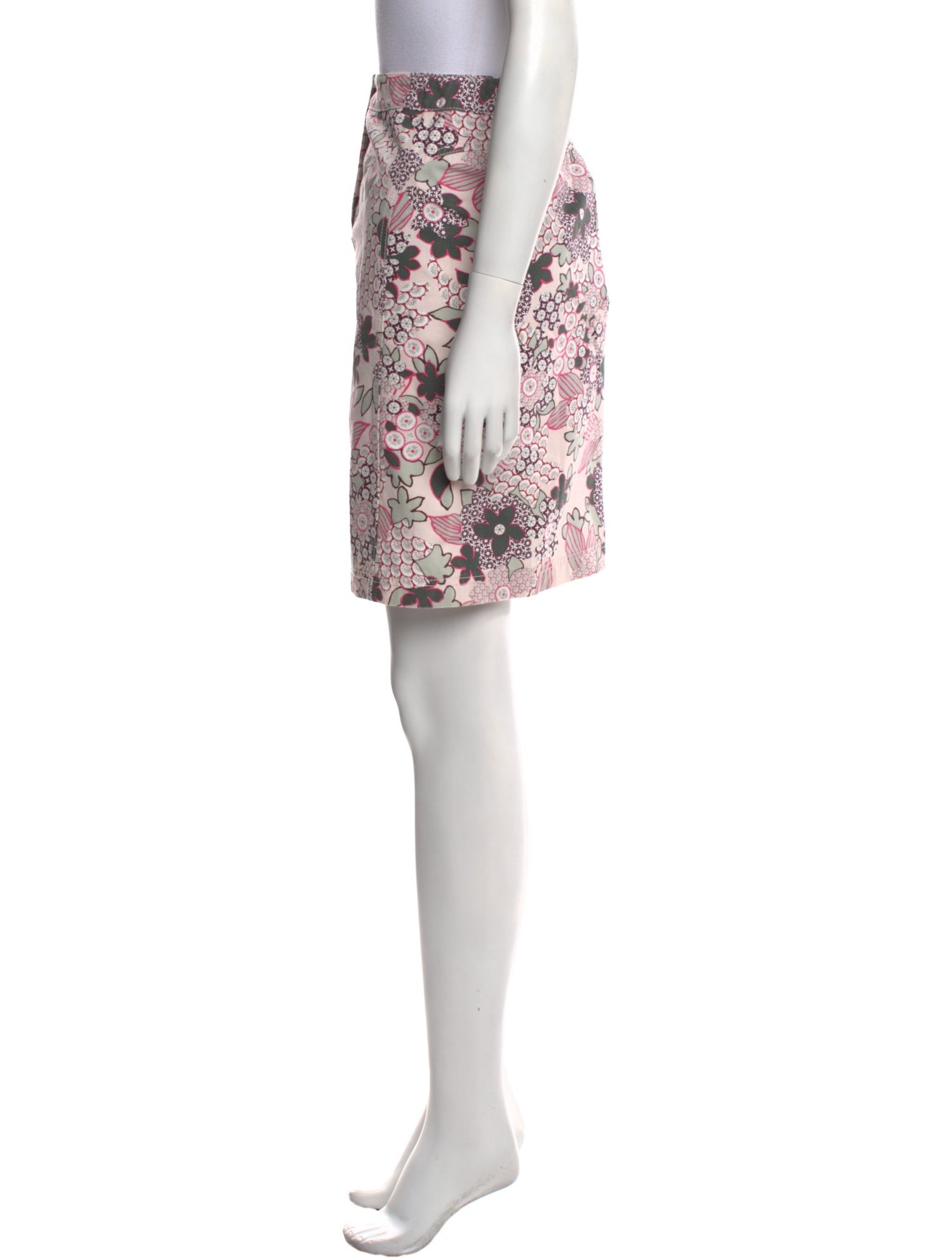 Weekend Max Mara Floral Print Knee-Length Skirt