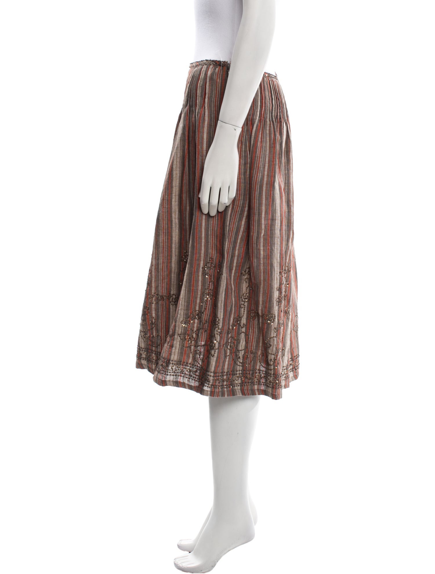 Weekend Max Mara Linen Knee-Length Skirt