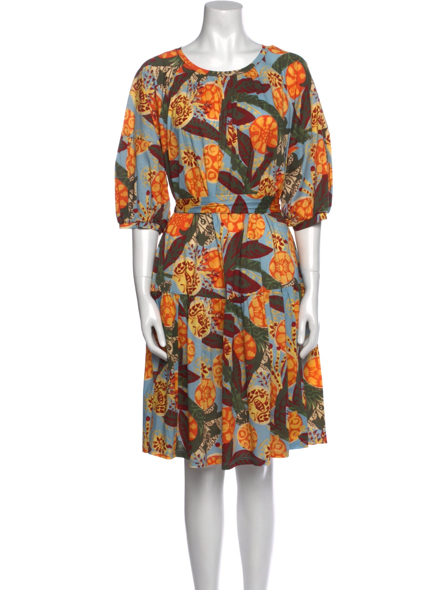 Weekend Max Mara Floral Print Knee-Length Dress - Green Dresses, Clothing -  WMAMX57445 | The RealReal
