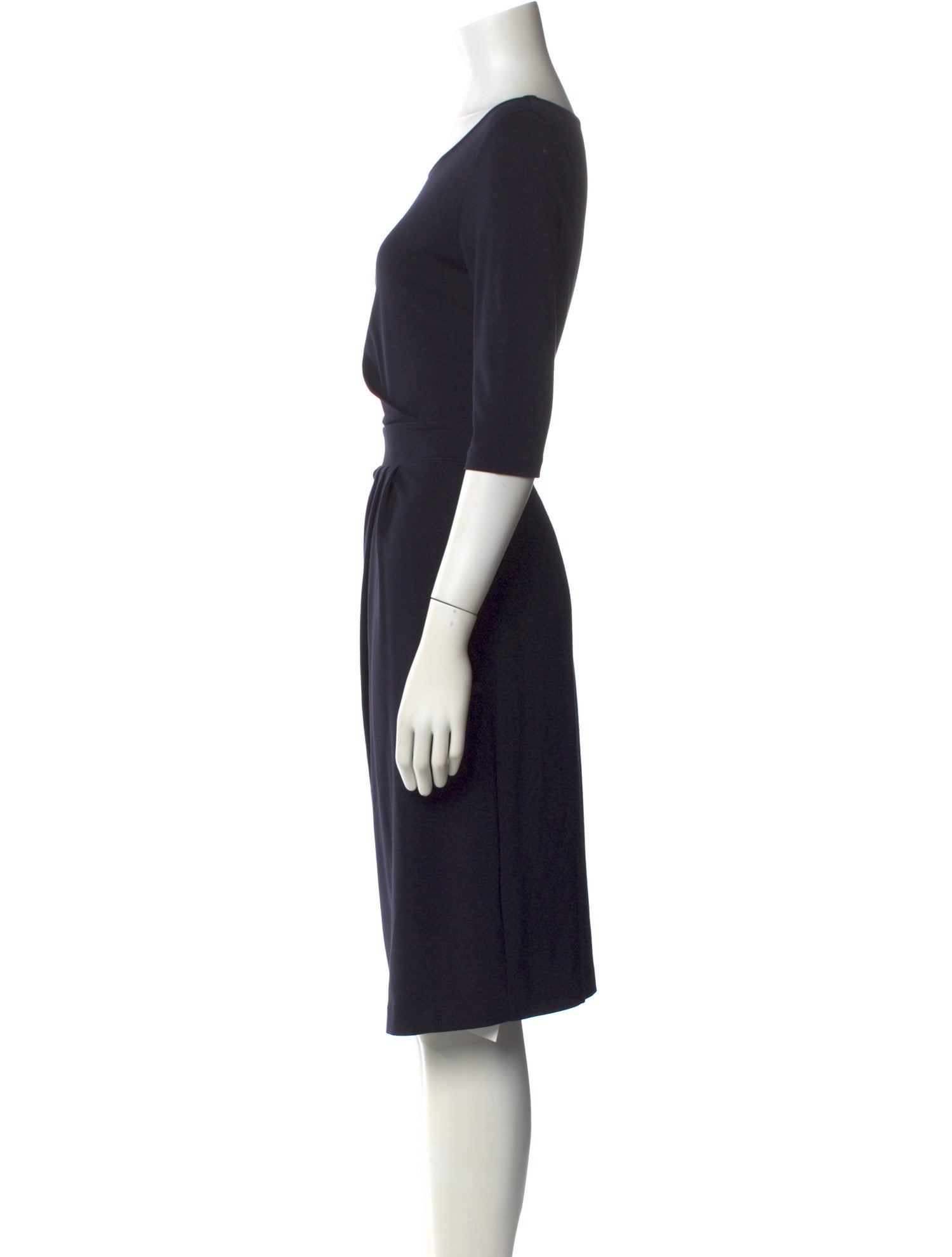 Weekend Max Mara Bateau Neckline Midi Length Dress