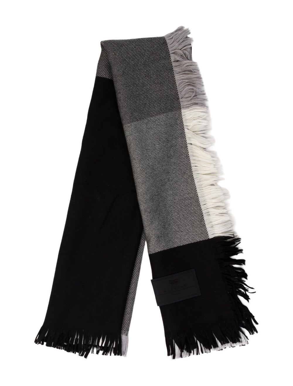 Weekend Max Mara Wool Colorblock Pattern Scarf - image 1