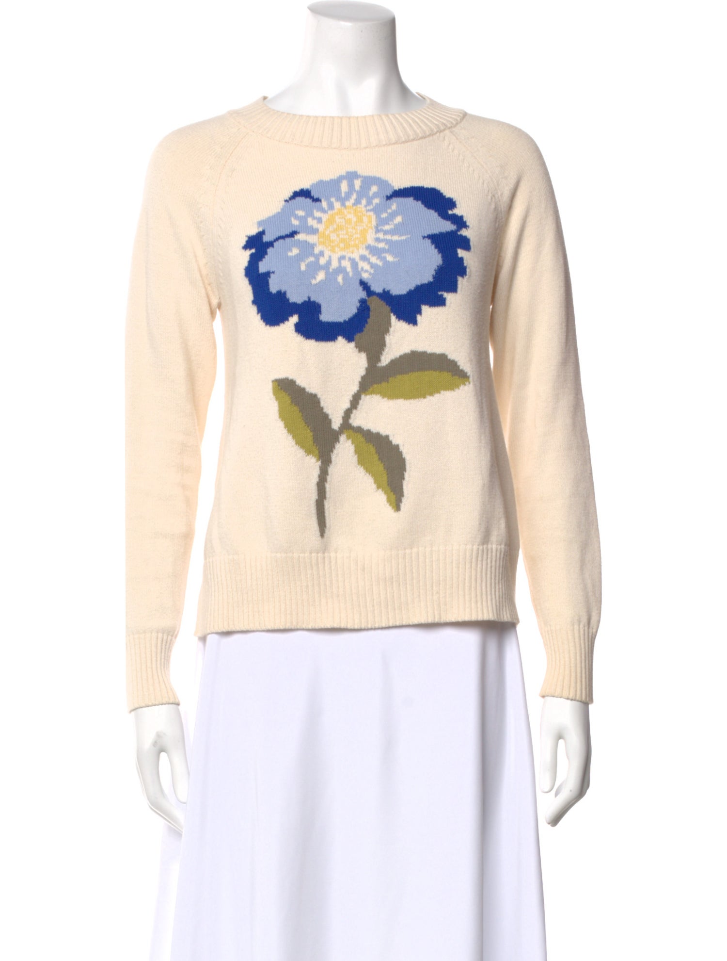 Weekend Max Mara Graphic Print Crew Neck Sweater