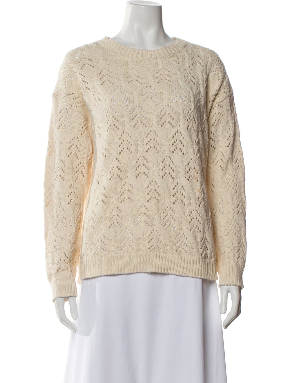 Weekend Max Mara Patterned Crew Neck Sweater - image 1